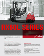 RX60 Series (Economy) - 80V 5,000-7,000# Electric Forklift (SE Tires)