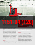 1151 Series- 24V 4,400# Electric Pallet Truck