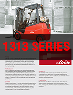 1313 Series- 5,000-6,500# Cushion Tire LPG Forklift Trucks